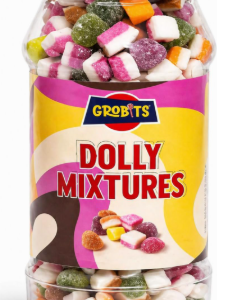 GROBITS Dolly Mixtures – Classic British Pick & Mix Retro Sweets (700g Jar)