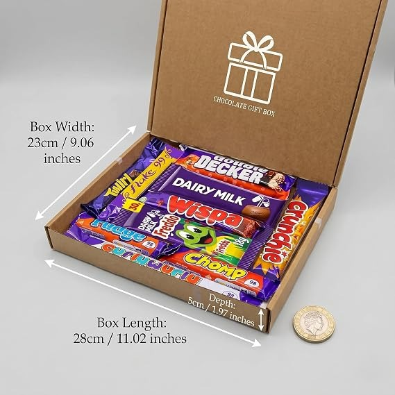 GROBITS Chocolate Gift Hamper Box – 10 Mini Chocolate Bars (Letterbox Friendly) - Image 3