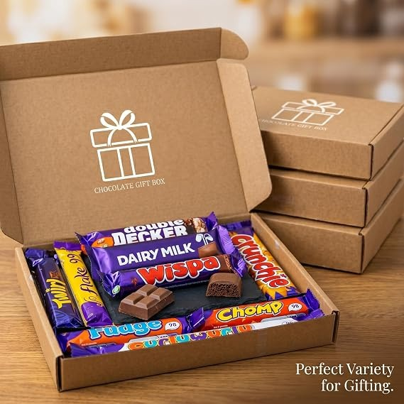 GROBITS Chocolate Gift Hamper Box – 10 Mini Chocolate Bars (Letterbox Friendly) - Image 2