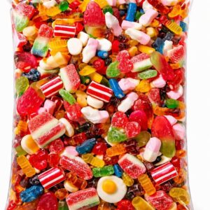 GROBITS Non-Fizzy Pick & Mix Jelly Sweets – Classic Retro Candy Assortment (800g Pouch)