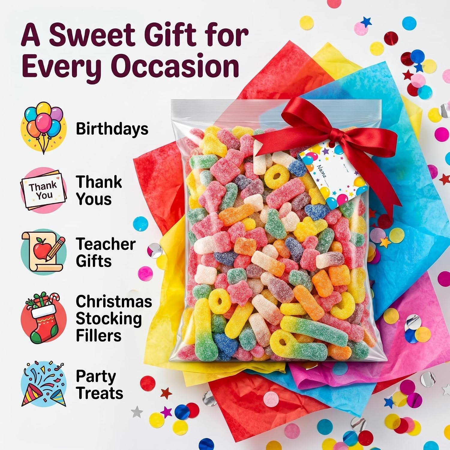 GROBITS Fizzy Pick & Mix Jelly Sweets – Classic Retro Candy Assortment (500g) - Image 5
