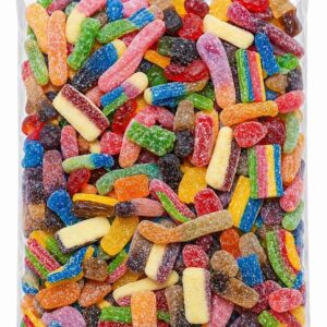 GROBITS Fizzy Pick & Mix Jelly Sweets – Classic Retro Candy Assortment (800g Pouch)