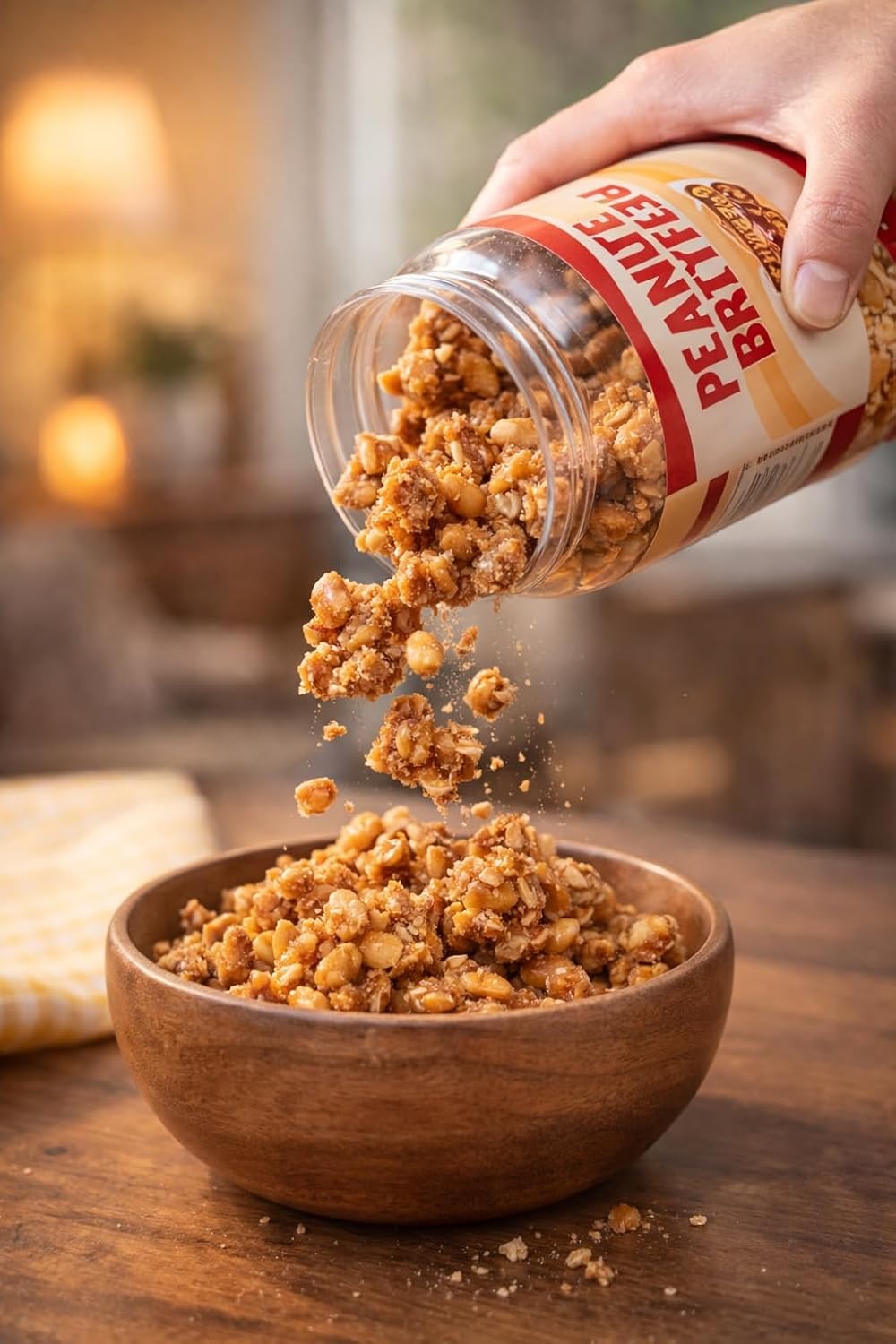 GROBITS Peanut Brittle – Traditional Roasted Caramelised Peanut Brittle (450g Jar) - Image 4