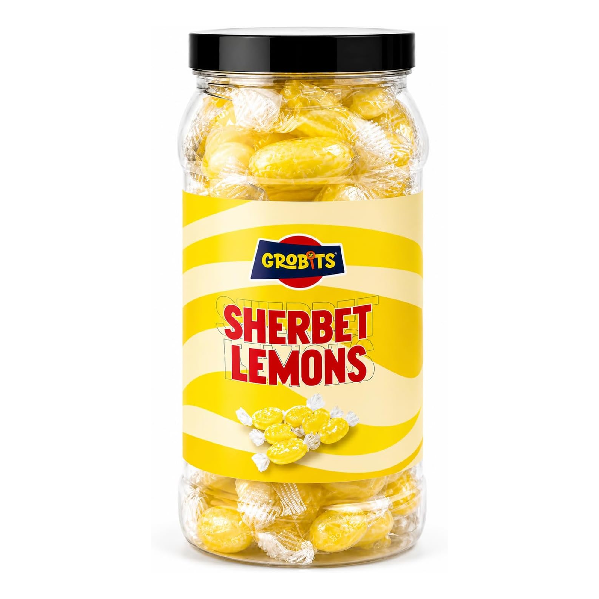 GROBITS Sherbet Lemons 500g Jar
