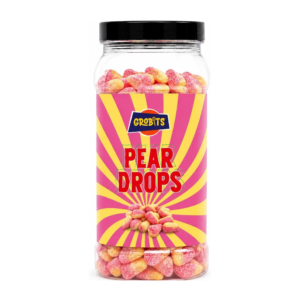 GROBITS Pear Drops 645g Jar