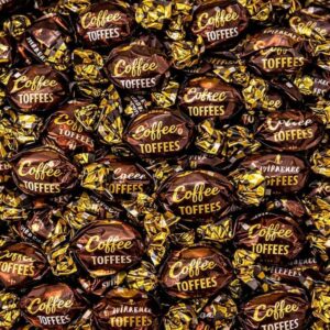 GROBITS Coffee Toffee – Soft Chewy Traditional British Sweets (500g Bag)