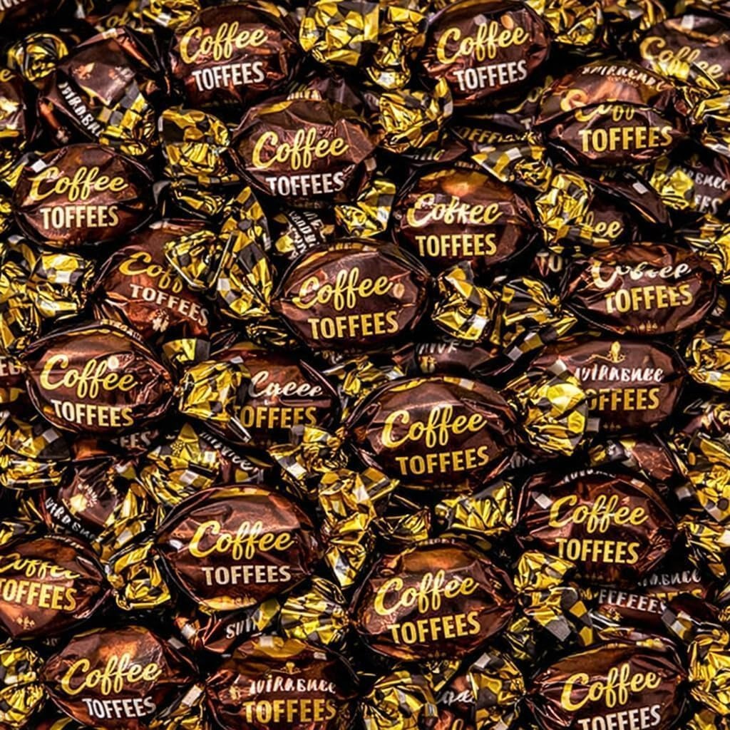 GROBITS Coffee Toffee – Soft Chewy Traditional British Sweets (500g Bag)