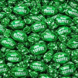 GROBITS Mint Toffee – Soft Chewy Traditional British Sweets (500g Bag)