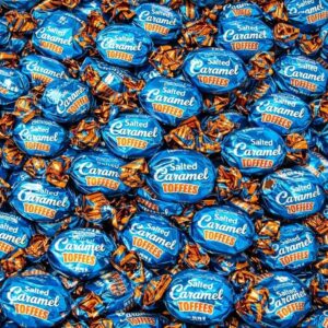 GROBITS Salted Caramel Toffee – Soft Chewy Traditional British Sweets (500g Bag)