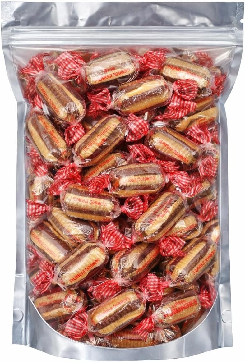 GROBITS Sugar Free Mint Humbugs – Traditional British Sugar Free Sweets (500g Bag)