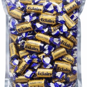 GROBITS Sugar Free Chocolate Eclairs – Classic British Sugar-Free Candy (500g)