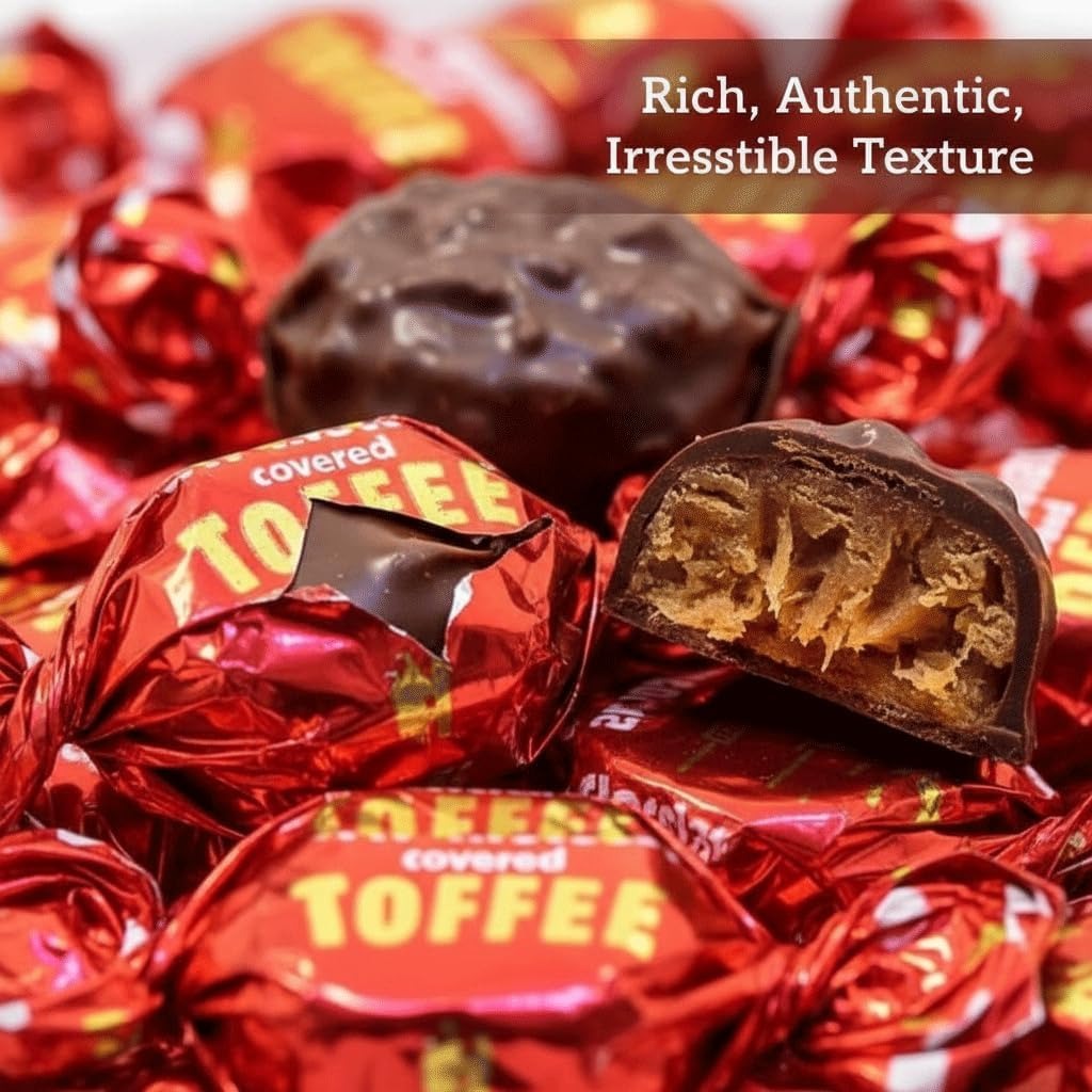 GROBITS Nonsuch Dark Chocolate Covered Toffees – Traditional British Chocolate Toffees (500g Bag) - Image 2